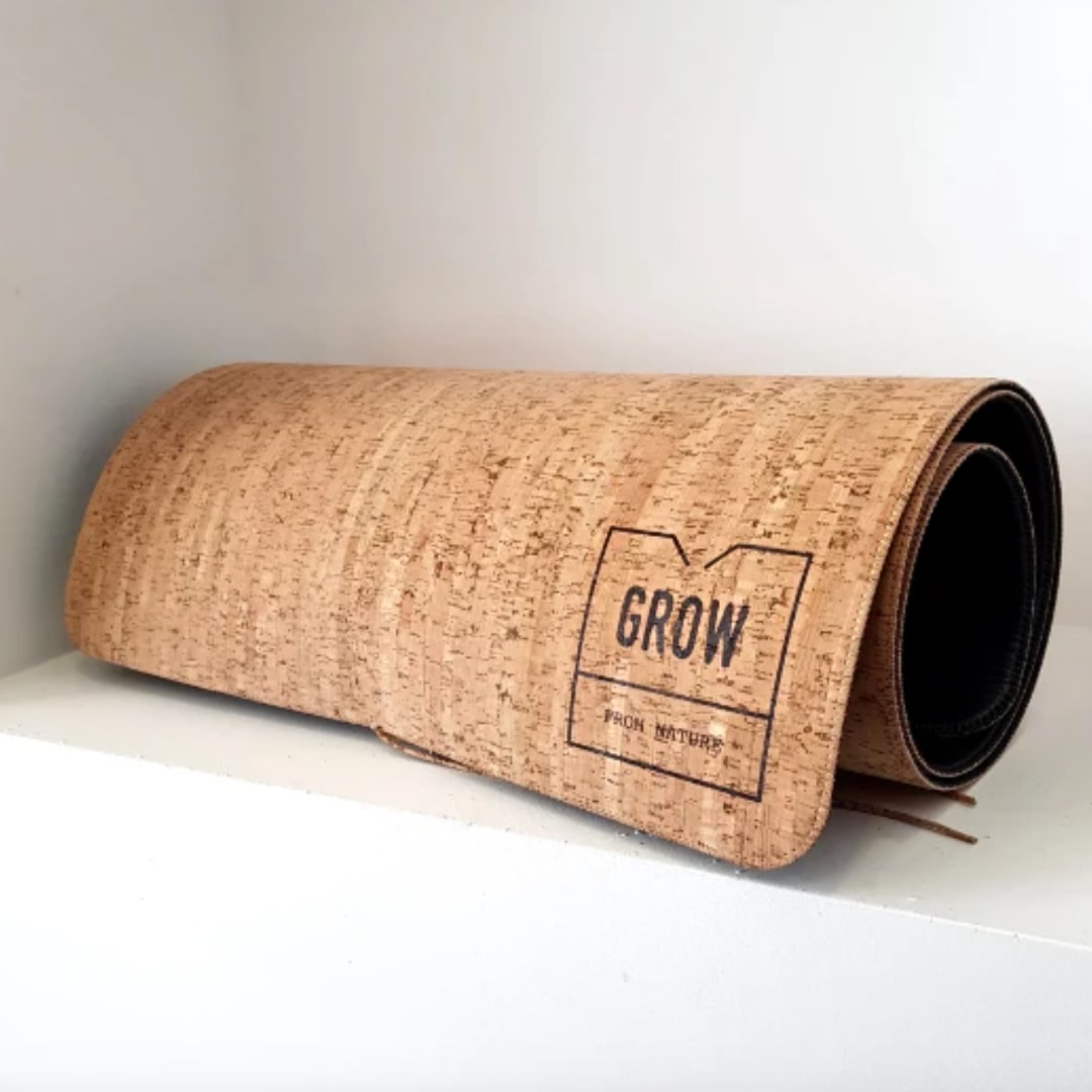 Nature Friendly Cork Yoga Mat - it is Made in Europe