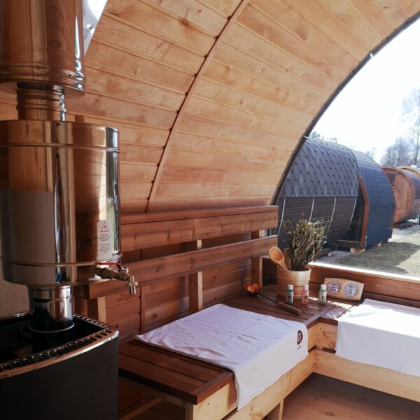 water tank inside sauna