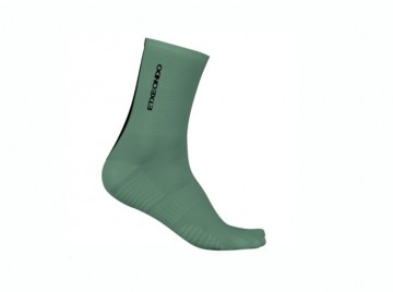 green sock in white background