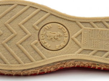 logo on a sole