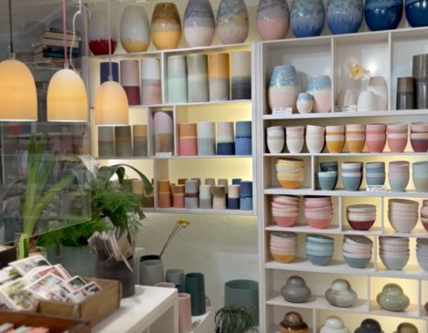 ceramics boutique in Denmark - inside