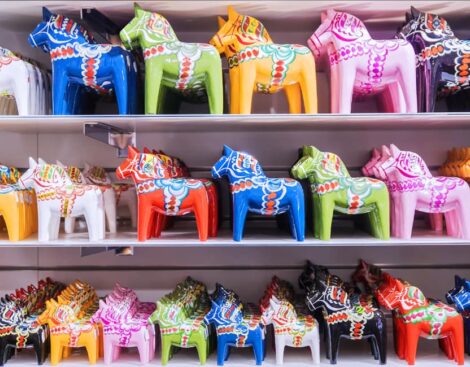 shelves-full-of-colourful-dala-horses
