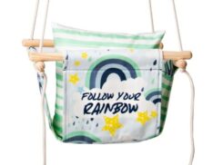 blue rainbow baby swing product