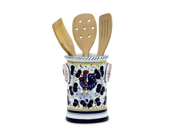 ceramic holder and kitchen utensils