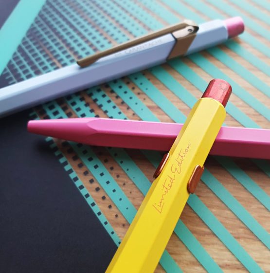 three colourful pens reviewed