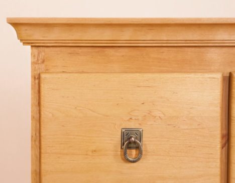 wood furniture detail - drawer close up