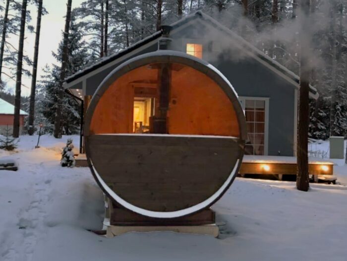 sauna outdoors