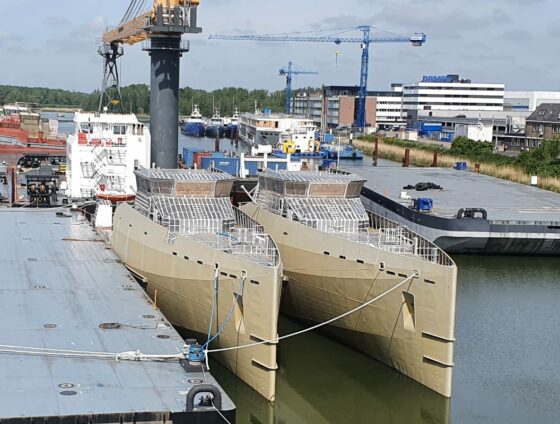ship building yard in Rotterdam