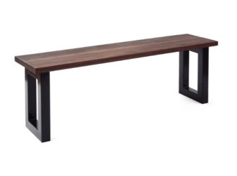 dark wood table bench